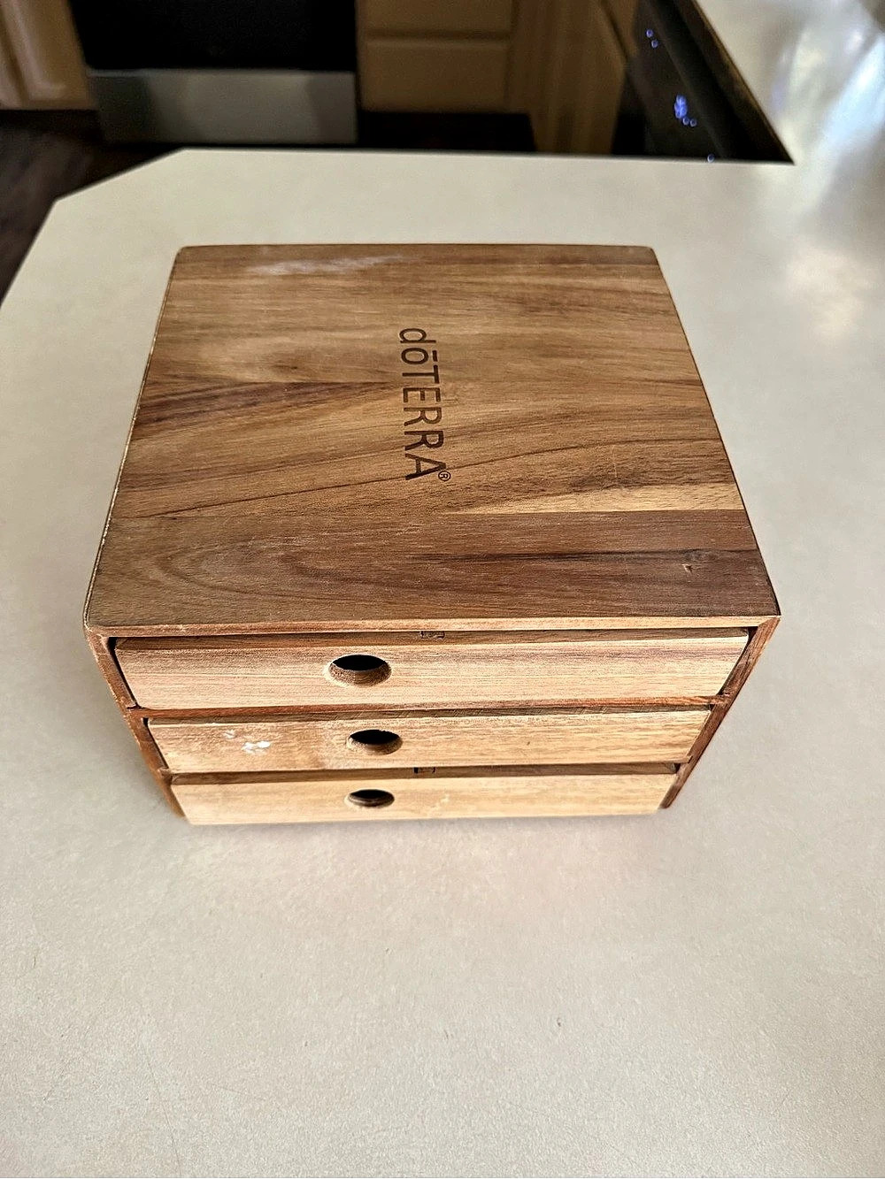 DoTERRA Wooden 3-Drawer Storage Organizer